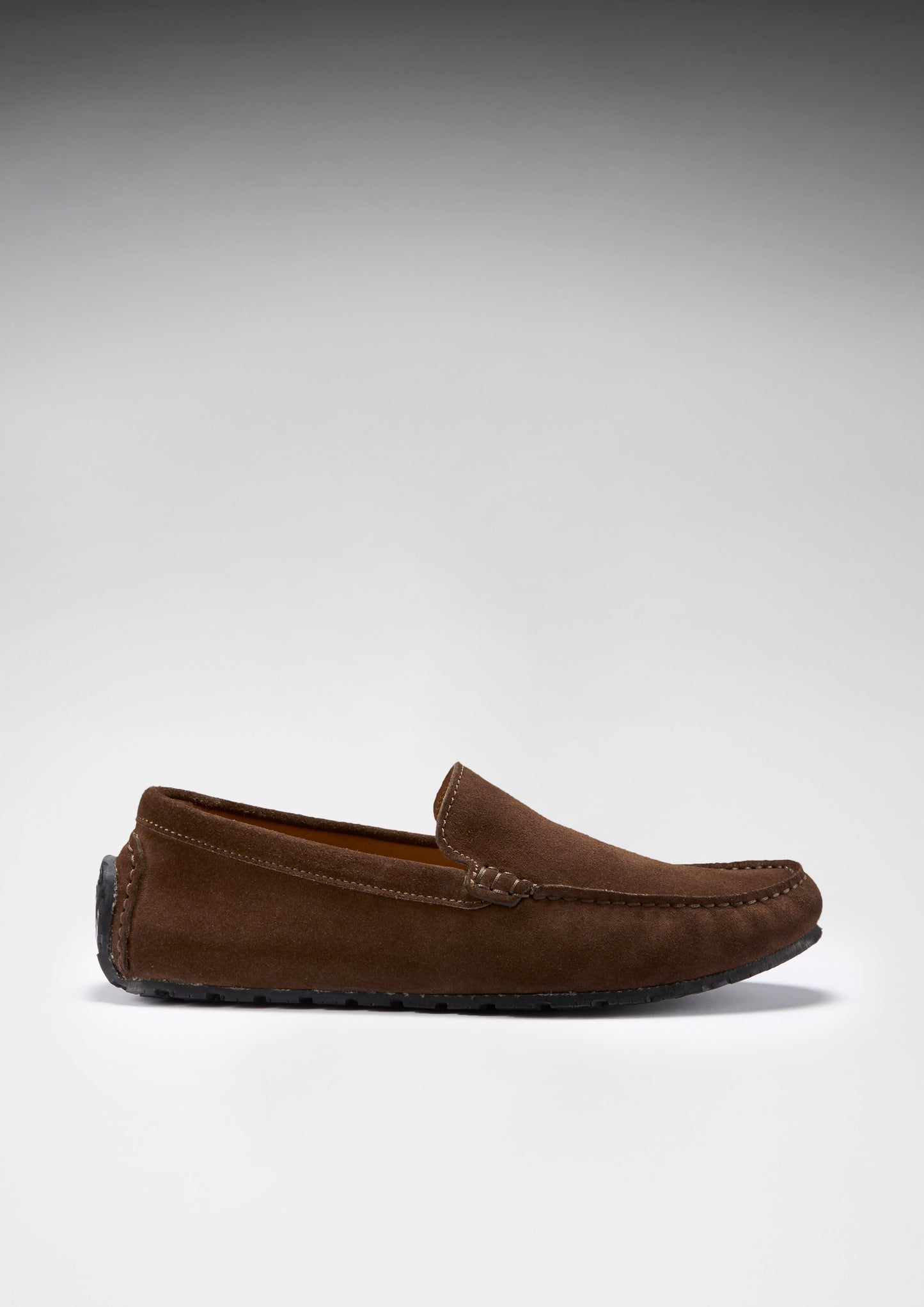 Tyre Sole Driving Loafers, brown suede-2