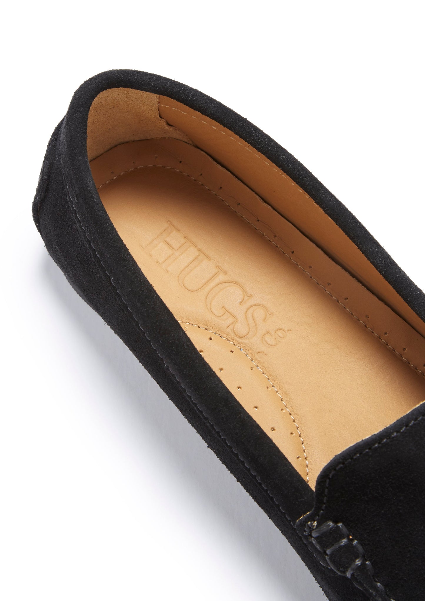 Women's Tasselled Driving Loafers Full Rubber Sole, black suede-4