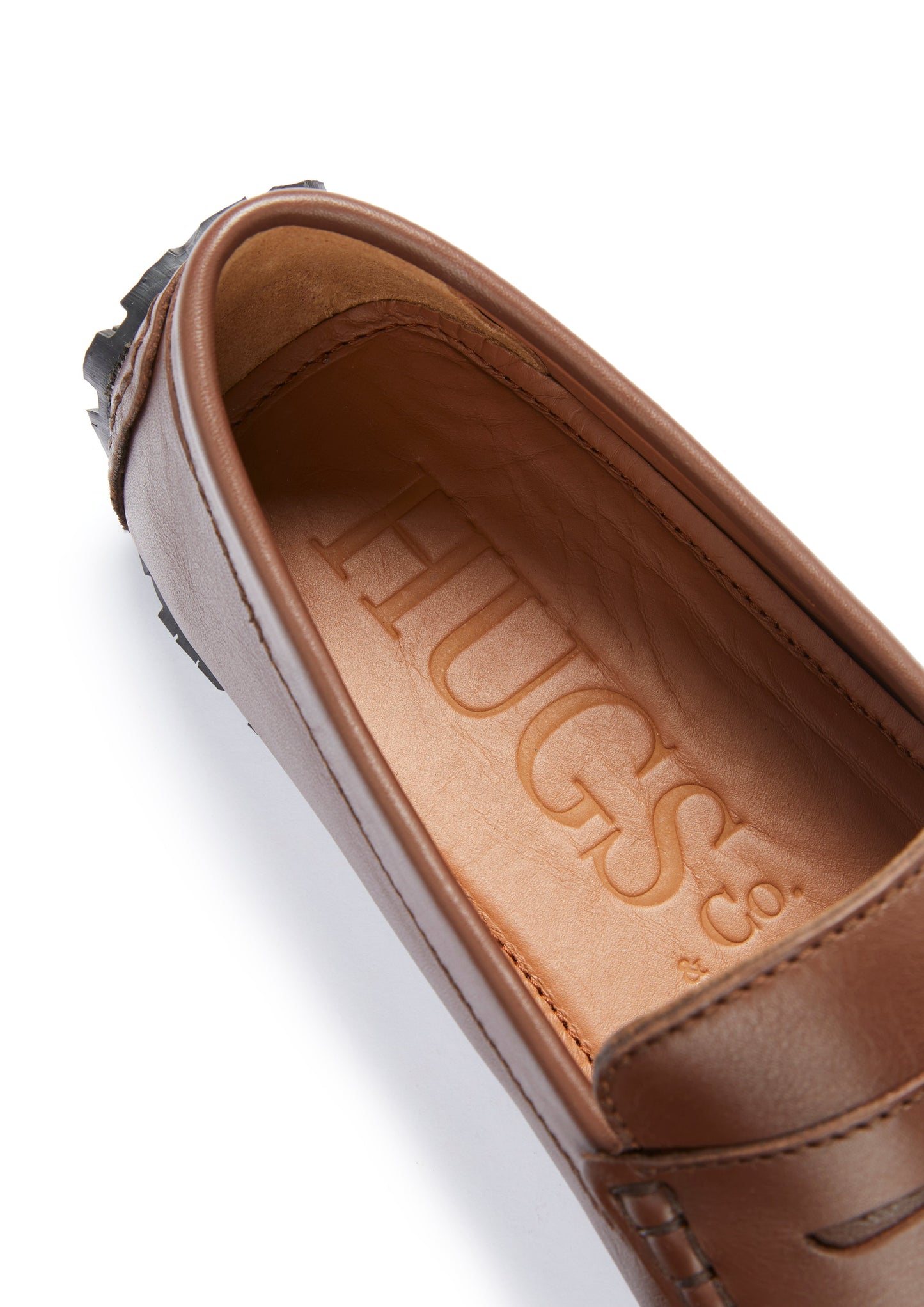 Tyre Sole Penny Driving Loafers, brown leather-2